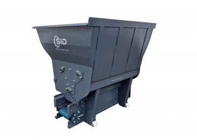 Dosing bucket with conveyor belt