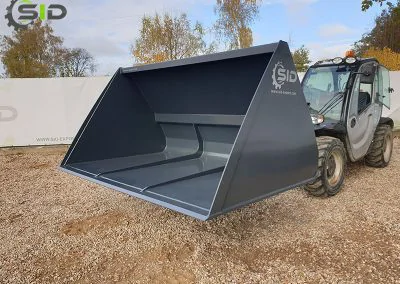 volumetric bucket for loaders