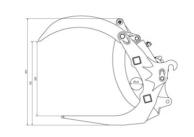 Wood grapple M