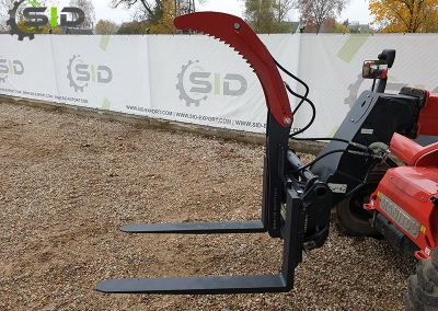 Wood grapple for pallet forks