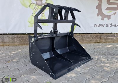 Grab bucket mini burned tines