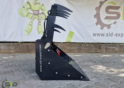 Grab bucket mini burned tines