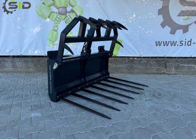 Manure fork with grapple mini