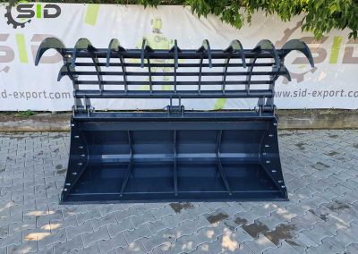 Grab bucket burned tines