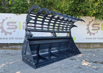 Grab bucket burned tines