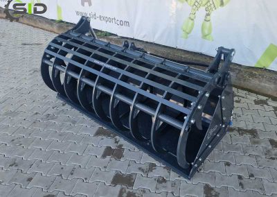 Grab bucket burned tines