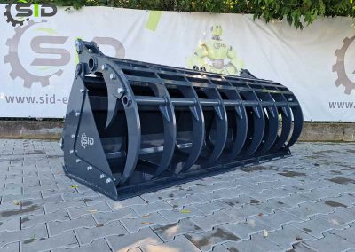 Grab bucket burned tines