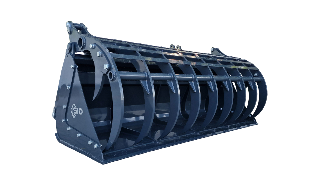 Grab bucket burned tines