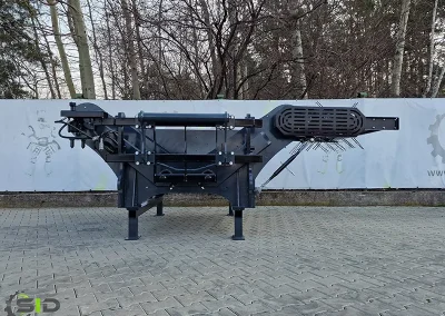 A SID spreader in operation on a farm