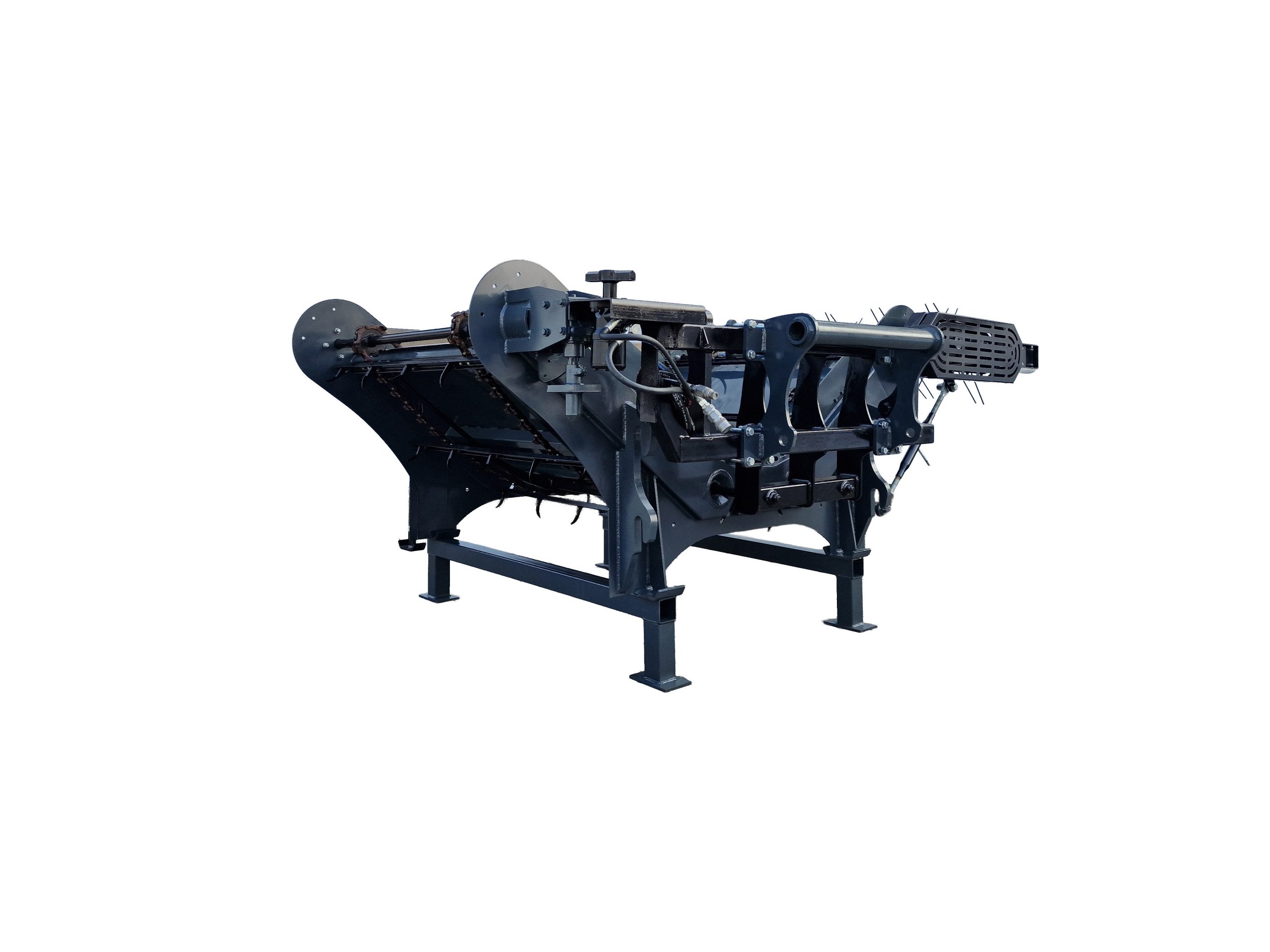 A SID spreader in operation on a farm