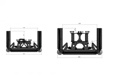 Silage blade 5.5 m SID with a working angle of 180 degrees.