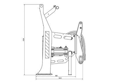 Hydraulic silage blade