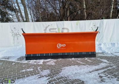 Municipal snow plough