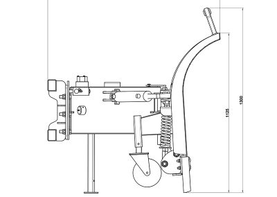 Municipal snow plough
