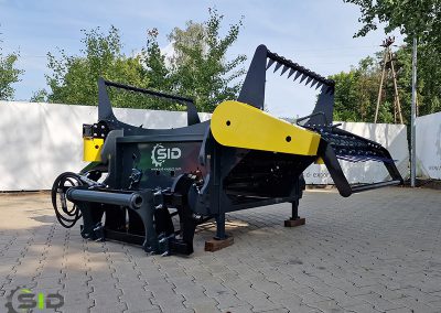 A SID spreader in operation on a farm